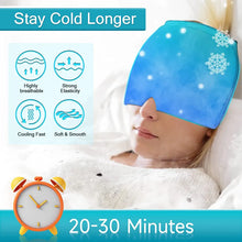 Load image into Gallery viewer, Cold Compress Eye Mask &amp; Migraine Relief Hat
