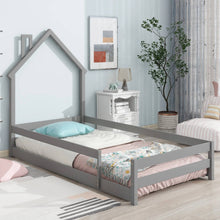 Load image into Gallery viewer, Twin Size Floor Bed
