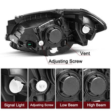 Load image into Gallery viewer, 2010-2011 Kia Soul Black Halogen Headlight Assembly Pair with Amber Markers
