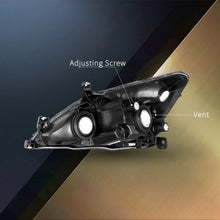 Load image into Gallery viewer, 2003-2007 Honda Accord Chrome Headlight Assembly Pair with Amber Corners
