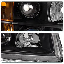 Load image into Gallery viewer, 2006-2008 Honda Pilot Black Headlight Assembly Pair with Amber Corners
