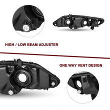 Load image into Gallery viewer, 2006-2011 Honda Civic 4-Door Sedan Halogen Headlight Assembly Pair - Black
