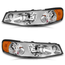Load image into Gallery viewer, 1998-2002 Lincoln Town Car Headlight Assembly Pair - Chrome Housing, Clear Lens

