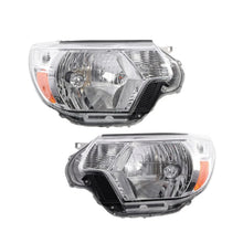 Load image into Gallery viewer, 2012-2015 Toyota Tacoma Halogen Headlight Assembly Pair - Chrome
