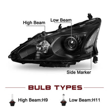 Load image into Gallery viewer, 2013-2015 Nissan Altima Sedan Black Projector Headlight Assembly Pair
