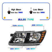 Load image into Gallery viewer, 2009-2020 Dodge Journey Driver Side Black Headlight Assembly
