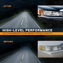 Load image into Gallery viewer, 1998-2002 Lincoln Town Car Headlight Assembly Pair - Chrome Housing, Clear Lens
