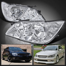 Load image into Gallery viewer, 2001-2005 Lexus IS300 Headlight Assembly Pair - Chrome Housing, Clear Lens
