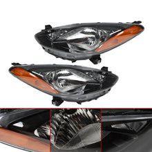 Load image into Gallery viewer, 2011-2014 Mazda 2 Halogen Headlight Assembly Pair - Black Housing

