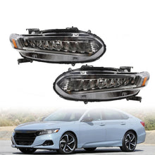 Load image into Gallery viewer, 2018-2021 Honda Accord Touring Full LED Headlight Assembly Pair - Chrome
