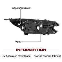 Load image into Gallery viewer, 2012-2014 Honda CR-V Black Headlight Assembly Pair with Amber Corner Lamps
