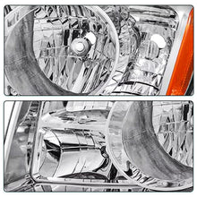 Load image into Gallery viewer, 2009-2011 Honda Pilot Chrome Headlight Assembly Pair with Amber Corner Lamps
