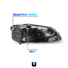Load image into Gallery viewer, 2011-2018 Volkswagen Jetta Black Halogen Headlight Assembly Pair with Amber Markers
