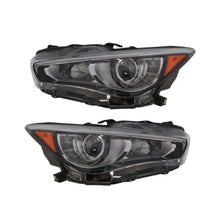 Load image into Gallery viewer, 2014-2022 Infiniti Q50 LED DRL Projector Headlight Assembly Pair - Chrome
