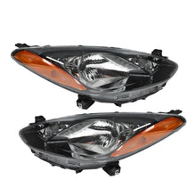 Load image into Gallery viewer, 2011-2014 Mazda 2 Halogen Headlight Assembly Pair - Black Housing
