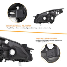 Load image into Gallery viewer, 2010-2012 Nissan Altima Sedan Chrome Headlight Assembly Pair with Amber Corners
