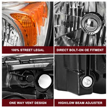Load image into Gallery viewer, 2007-2011 Honda CR-V Chrome Headlight Assembly Pair with Amber Corner Lamps
