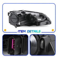 Load image into Gallery viewer, 2011-2018 Volkswagen Jetta Black Halogen Headlight Assembly Pair with Amber Markers
