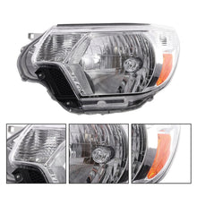 Load image into Gallery viewer, 2012-2015 Toyota Tacoma Halogen Headlight Assembly Pair - Chrome
