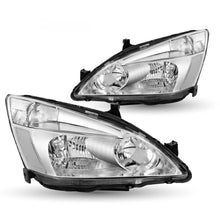 Load image into Gallery viewer, 2003-2007 Honda Accord Chrome Headlight Assembly Pair - Sedan &amp; Coupe
