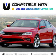 Load image into Gallery viewer, 2011-2018 Volkswagen Jetta Chrome Halogen Headlight Assembly Pair with Amber Markers

