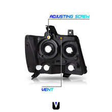 Load image into Gallery viewer, 2007-2014 Chevy Tahoe, Suburban &amp; Avalanche Chrome Headlight Assembly Pair
