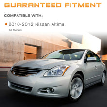 Load image into Gallery viewer, 2010-2012 Nissan Altima Sedan Chrome Headlight Assembly Pair with Amber Corners
