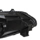 2011-2014 Mazda 2 Halogen Headlight Assembly Pair - Black Housing
