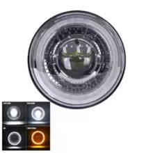Load image into Gallery viewer, 7-Inch Round LED Projector Headlight with DRL &amp; Amber Turn Signal
