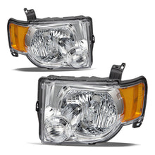 Load image into Gallery viewer, 2008-2012 Ford Escape Chrome Headlight Assembly Pair with Amber Corners
