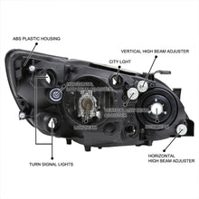 Load image into Gallery viewer, 2001-2005 Lexus IS300 Headlight Assembly Pair - Chrome Housing, Clear Lens

