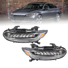 Load image into Gallery viewer, 2018-2021 Honda Accord Touring Full LED Headlight Assembly Pair - Chrome
