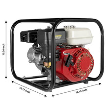 Load image into Gallery viewer, Gas Water Pump 6.5HP 4 Stroke High Flow 9510 GPH 92 Ft Lift Portable Transfer Pump for Irrigation Drainage
