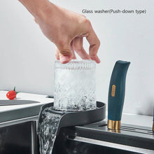 Load image into Gallery viewer, Waterfall Kitchen Sink Stainless Steel with Faucet Single Bowl Workstation Sink Cup Washer Soap Dispenser
