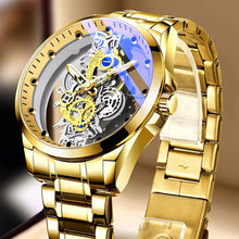 Load image into Gallery viewer, Skeleton Men&#39;s Automatic Quartz Stainless Steel Watch
