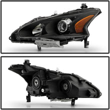 Load image into Gallery viewer, 2013-2015 Nissan Altima 4 Door Sedan Black Projector Headlights Lamps Pair
