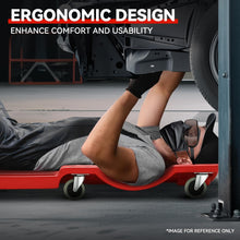 Load image into Gallery viewer, 36" Low Profile Automotive Creeper, 17" Wide Rolling Mechanic Board with 6 Swivel Casters &amp; Padded Headrest, 300 lbs Capacity
