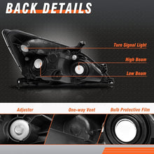 Load image into Gallery viewer, 2003-2007 Honda Accord Chrome Headlights, Amber Corner Housing Assembly, 2/4DR Pair Set, Direct OEM Bolt On Replacement
