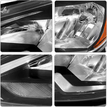 Load image into Gallery viewer, 2016-2019 Nissan Sentra 4 Door Chrome Headlights, Amber Corner Housing Assembly, Left &amp; Right Side Pair, Direct OEM Replacement
