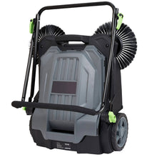 Load image into Gallery viewer, 25.6" Walk Behind Hand Push Floor Sweeper, Manual Industrial Road Sweeper with 5 Gallon Waste Container for Driveways &amp; Warehouses
