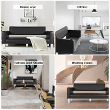 Load image into Gallery viewer, Leather Waiting Bench For Office Salon Barbershop
