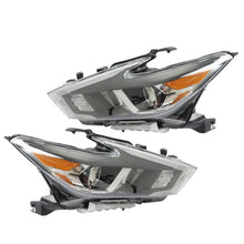 Load image into Gallery viewer, 2016-2018 Nissan Maxima Black Projector Headlights, LED DRL Signature Assembly, Left &amp; Right Side Pair, Direct OEM Fit
