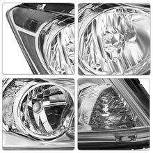 Load image into Gallery viewer, 2008-2012 Honda Accord 4 Door Chrome Headlights, Clear Corner Lens Assembly, Left &amp; Right Side Pair, Direct OEM Replacement
