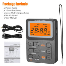 Load image into Gallery viewer, Pocket Am Fm Radio With Best Reception - Battery Operated Portable
