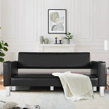 Load image into Gallery viewer, Leather Waiting Bench For Office Salon Barbershop
