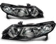 2006-2011 Honda Civic Sedan Headlights, LH & RH Set for 1.8L & 2.0L 4 Door, Direct OEM Fitment Black Housing Assemblya