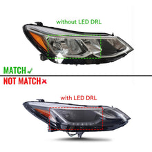 Load image into Gallery viewer, 2016-2019 Chevrolet Cruze Black Projector Headlights, LED DRL Signature Assembly, Left &amp; Right Side Pair, Direct OEM Fit
