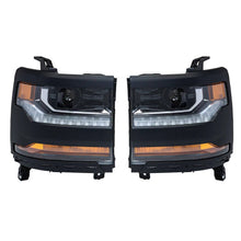 Load image into Gallery viewer, 2016-2018 Chevrolet Silverado 1500 HID Headlights, Integrated LED DRL Assembly, Left Driver &amp; Right Passenger Side Pair, Direct OEM Fit
