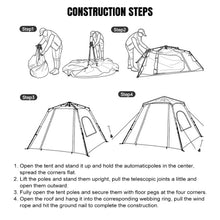 Load image into Gallery viewer, 3-4 Person Automatic Instant Pop Up Camping Tent Outdoor Waterproof Double Layer
