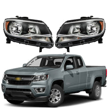 Load image into Gallery viewer, 2015-2022 Chevrolet Colorado Headlights, Crystal Clear Lens Projector Assembly, Left Driver &amp; Right Passenger Side Pair, Direct OEM Fit

